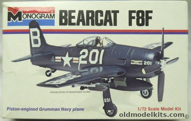 Monogram 1/72 Grumman F8F Bearcat - White Box Issue, 6789 plastic model kit