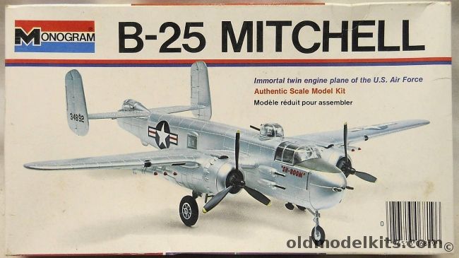 Monogram 1/70 B-25 Mitchell White Box Issue, 6819 plastic model kit