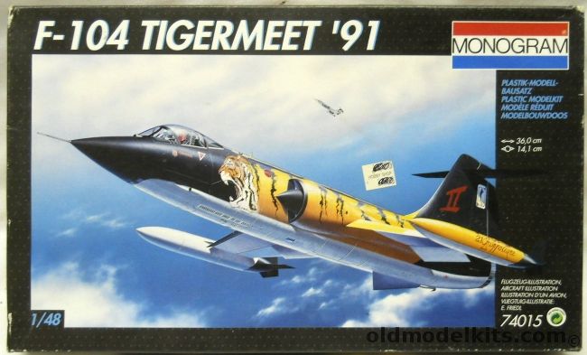 Monogram 1/48 F-104S Tigermeet 1991 Italian Air Force - 53 Stormo Caccia In Cameri, 74015 plastic model kit