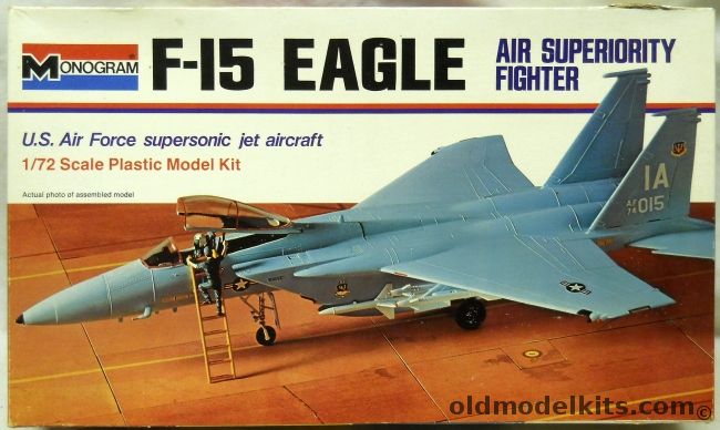 Monogram 1/72 McDonnell Douglas F-15 Eagle - With Diorama Instructions, 7580 plastic model kit