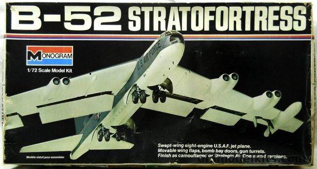 Monogram 1/72 B-52 Stratofortress - (Boeing B-52D), 8292 plastic model kit