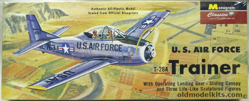 Monogram 1/48 US Air Force T-28A Trainer - Classic Issue With Patch, 85-0028 plastic model kit