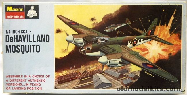 Monogram 1/48 De Havilland Mosquito - NF II / Mk IV / FB VI / II - Blue Box Issue, PA129-6849 plastic model kit