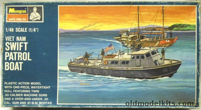 Monogram 1/48 Viet Nam Swift Patrol Boat, PB180-300 plastic model kit