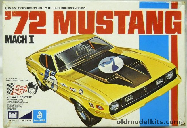 MPC 1/25 1972 Ford Mustang Mach I - Stock / Trans Am Racer / Hairy Super Stock, 1-7213-225 plastic model kit