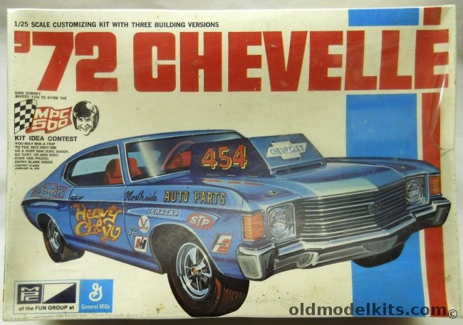 MPC 1/25 1972  Chevelle - SS Stock Coupe / Pro Stock Drag Car / Wild Spoof - (Chevrolet), 1-7228-225 plastic model kit