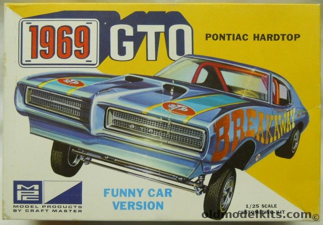 MPC 1/25 1969 GTO Pontiac Hardtop - Stock / Custom / Funny Car, 1169-200 plastic model kit