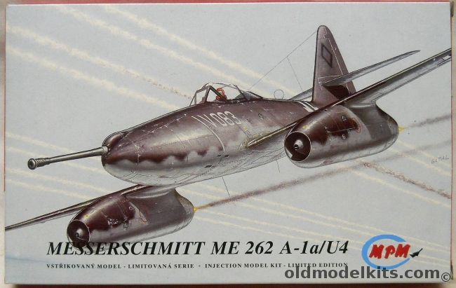 MPM 1/72 Messerschmitt Me-262 A-1a/U4, 72019 plastic model kit