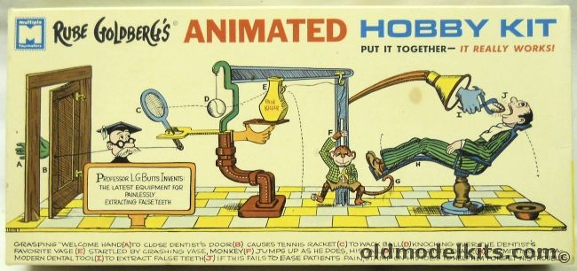 Multiple Products 1/30 Rube Goldberg  Animated Hobby Kits Painless False Teeth Extractor, 956-100 plastic model kit
