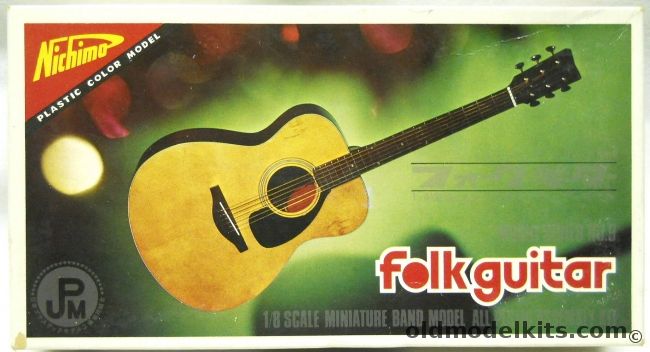 Nichimo 1/8 Folk Guitar - And Stand With Flowers, 9 plastic model kit