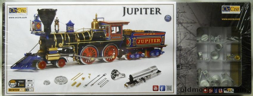 Ocio Creativo 1/32 Jupiter Locomotive And Tender - G-45 Scale, 54007 plastic model kit
