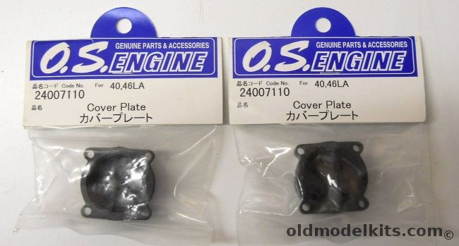 OS Engines TWO Cover Plates For 40 and 46LA Engines, 24007110 plastic model kit