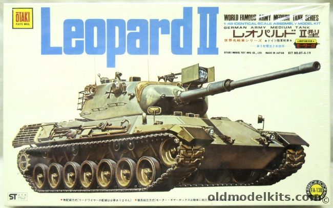 Otaki 1/48 Leopard II  Tank Motorized, OT-4-19 plastic model kit