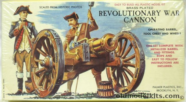 Palmer 1/24 Revolutionary War Cannon - Brass Plated, 34-130 plastic model kit