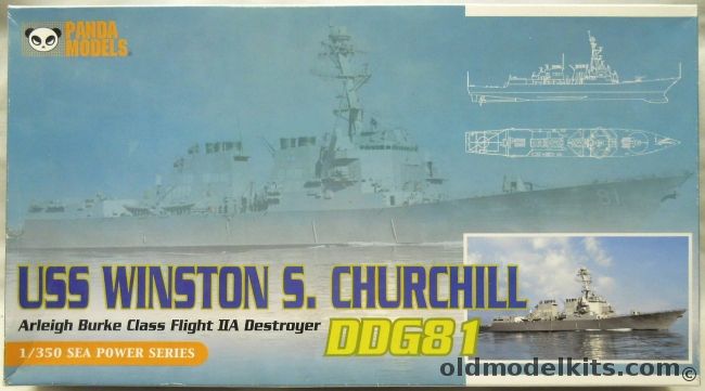 Panda 1/350 USS Winston S. Churchill DDG81 - Arleigh Burke Class Flight IIA Destroyer - With PE Railings - With Decals For USS Lassen DDG-82 / Howard DDG-83 / Bulkeley DDG-84 / McCampbell DDG-85, 10006 plastic model kit