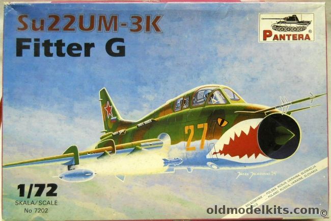 Pantera 1/72 TWO Su-22 UM-3K Fitter G - Poland / Russia / Ukraine / Slovakia - (Su22UM-3K), 7202 plastic model kit