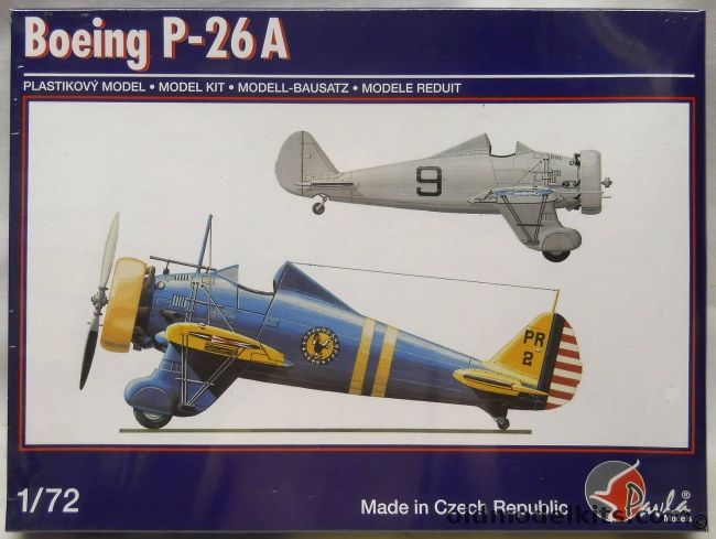 Pavla 1/72 Boeing P-26A, 72046 plastic model kit