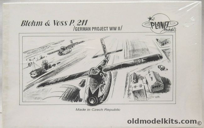 Planet Models 1/72 Blohm & Voss P.211 - (P211), 024 plastic model kit