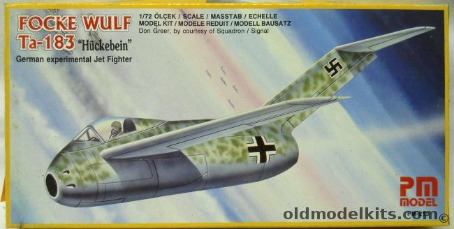 PM Model 1/72 TWO Focke Wulf Ta-183 Huckebein, PM-213 plastic model kit