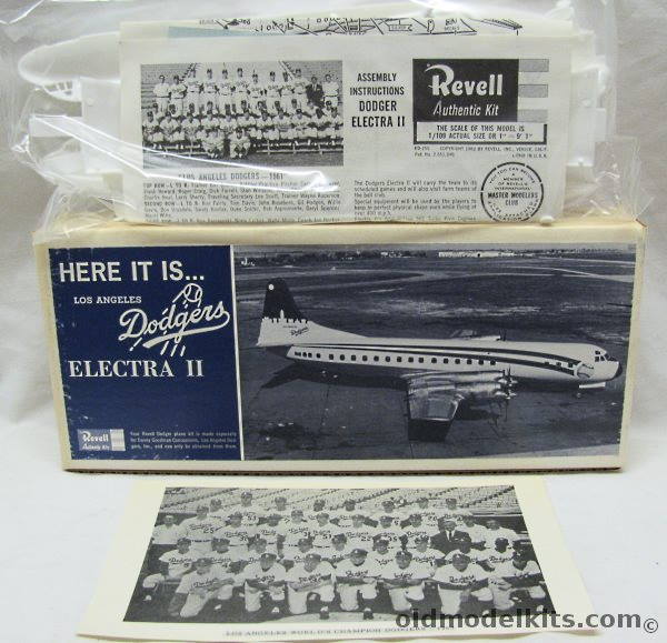 Revell 1/115 Los Angeles Dodgers Lockheed Electra II plastic model kit