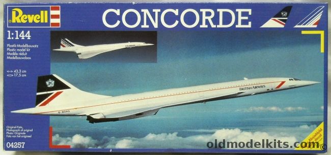 Revell 1/144 Concorde SST - Air France or British Airways, 04257 plastic model kit