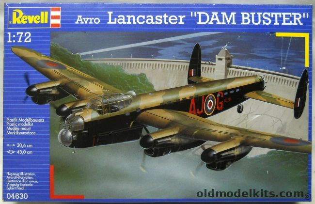 Revell 1/72 Avro Lancaster Dam Buster - With Secret Bomb, 04630 plastic model kit
