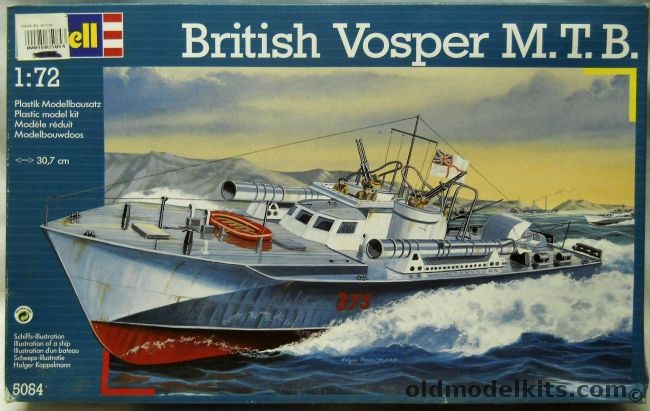 Revell 1/72 British Vosper MTB, 5084 plastic model kit