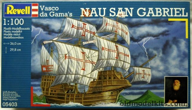 Revell 1/110 Nau San Gabriel - Vasco da Gama's Ship Of Exploration, 05403 plastic model kit