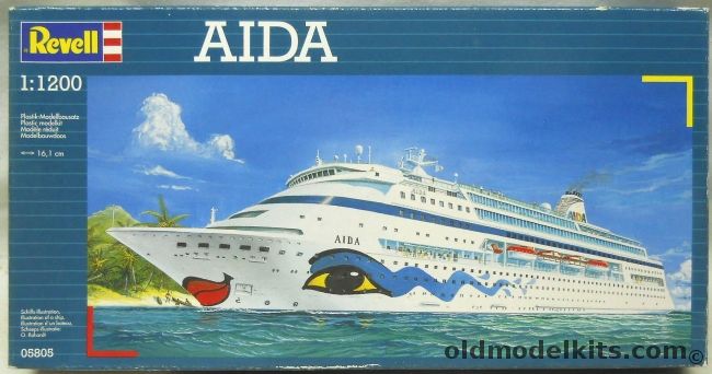 Revell 1/1200 Aida - German Cruise Ship, 05805 plastic model kit