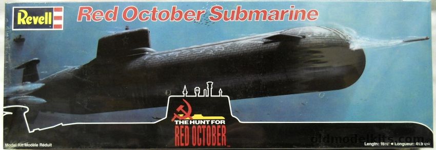 Revell 1/400 Red October Submarine - Hunt for Red October, 4006 plastic model kit
