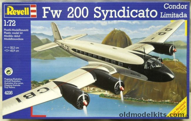 Revell 1/72 Focke-Wulf FW-200 Syndicato  Condor Limitada - Brazilian 1940 / BOAC England May 1940, 4216 plastic model kit