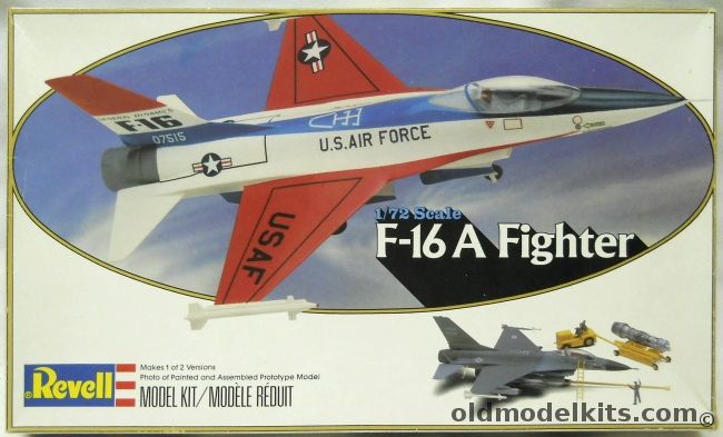 Revell 1/72 F-16A Fighter - With Engine Stand  Tractor and Ground Crew, 4410 plastic model kit