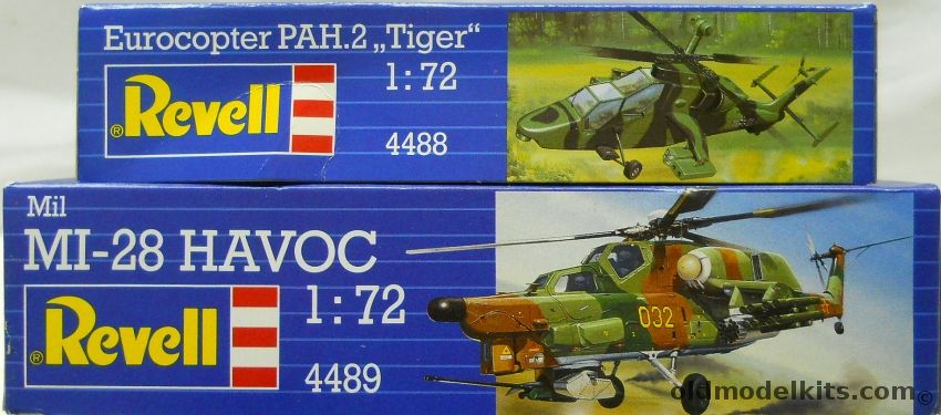Revell 1/72 Eurocopter PAH-2 Tiger And Mil Mi-28 Havoc, 4488 plastic model kit
