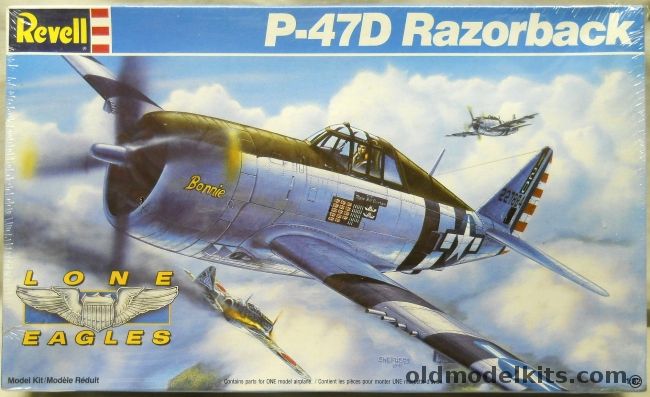 Revell 1/32 Republic P-47D Razorback Thunderbolt - 'Bonnie' Major Bill Dunham 14 Kills - Lone Eagles Issue, 4554 plastic model kit