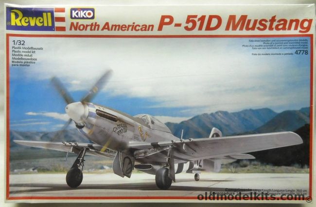 Revell 1/32 P-51D Mustang Carolina Moon, 4778 plastic model kit