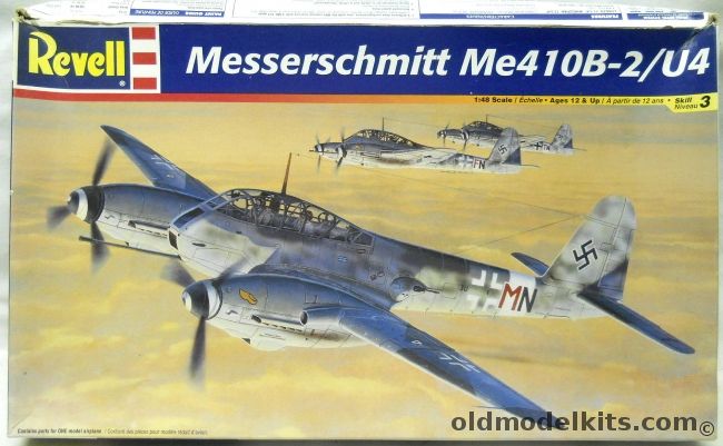 Revell 1/48 Messerschmitt Me-410 B-2/U4 Hornet - (Me410B-2U4), 85-5841 plastic model kit