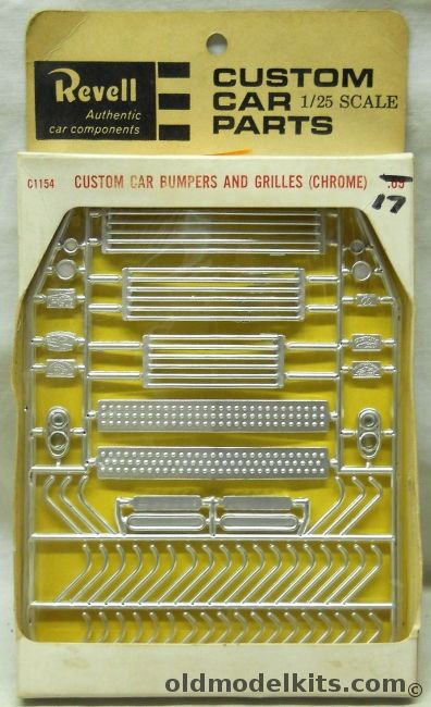 Revell 1/25 Custom Car Bumpers And Grilles, C1154 plastic model kit