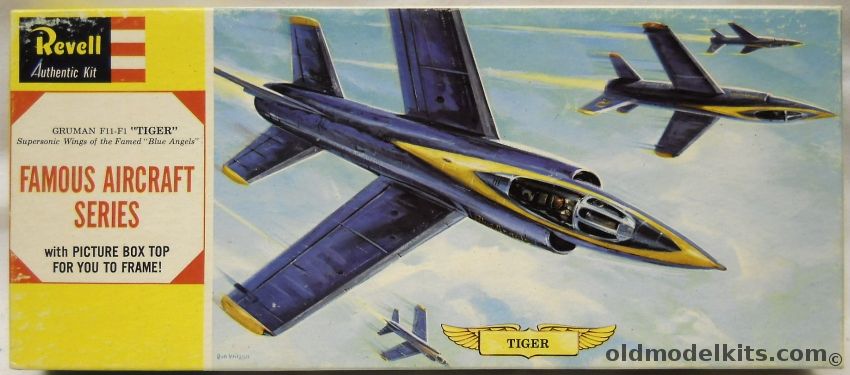 Revell 1/55 Grumman F11-F1 Tiger  Blue Angels - Famous Aircraft Series -  (F11F1), H169-100 plastic model kit