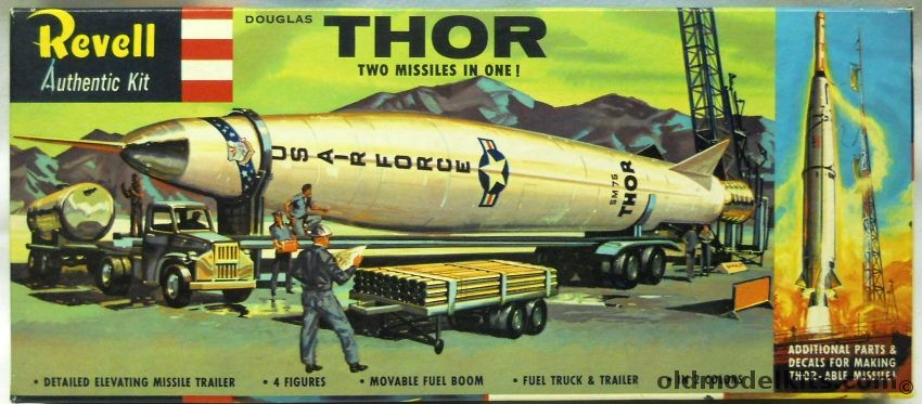 Revell 1/110 Douglas Thor / Thor-Able Missile - With Truck and Trailer - 'S' Issue, H1823-129 plastic model kit