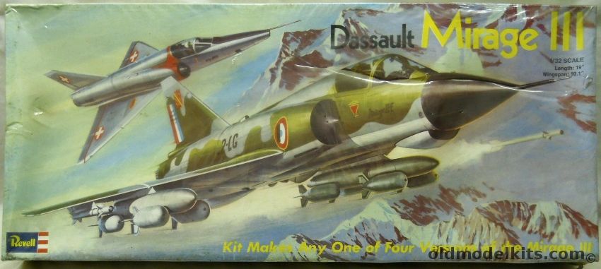 Revell 1/32 Dassault Mirage III S / E / R / RS - Swiss or French Air Forces, H185 plastic model kit