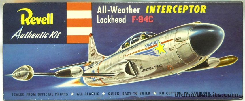 Revell 1/56 Lockheed F-94C Starfire - Pre 'S' Issue, H210-79 plastic model kit
