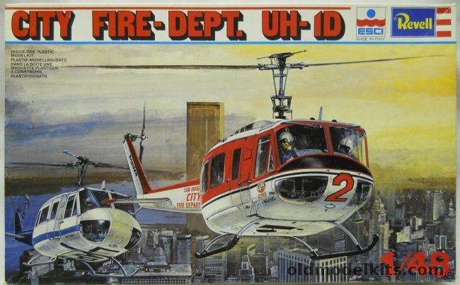 Revell 1/48 City Fire Department UH-1D - Los Angeles Police / Los Angeles Fire Deparment, H2396 plastic model kit