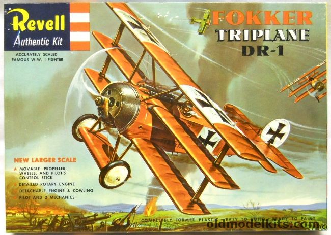 Revell 1/28 Fokker Triplane DR-1 - S Issue, H270-198 plastic model kit