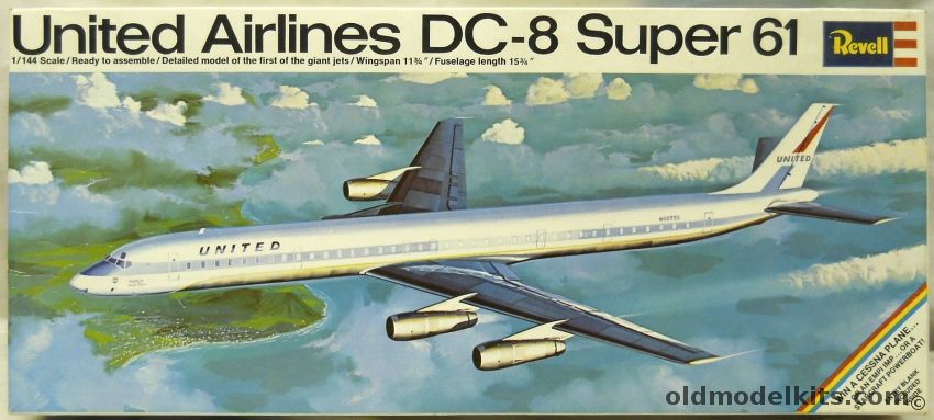 Revell 1/144 Douglas DC-8 Super 61 United Airlines, H270-200 plastic model kit