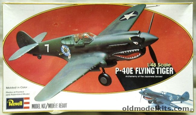Revell 1/48 P-40E Flying Tiger, H30 plastic model kit