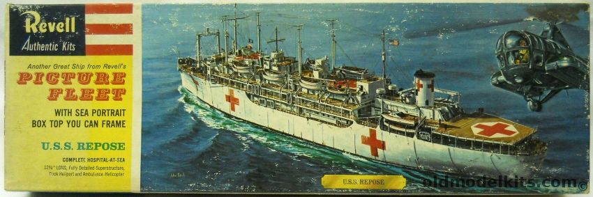 Revell 1/500 USS Repose Hospital Ship - Picture Fleet Issue, H381-170 plastic model kit