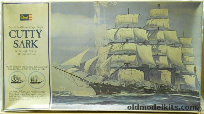 Revell 1/96 Cutty Sark Clipper Ship with Sails - 36 inches long, H399 plastic model kit