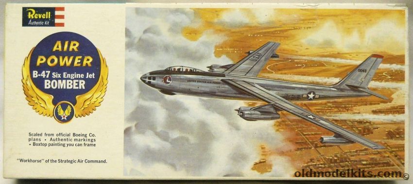 Revell 1/112 Boeing B-47 Six Engine Jet Bomber - Air Power Series, H140-98 plastic model kit