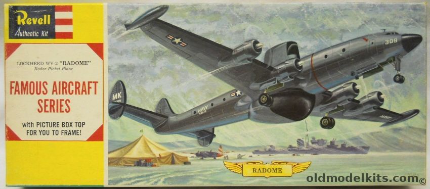 Revell 1/128 Lockheed WV-2 Radome Early Warning Aircraft - Famous Aircraft Series, H174-98 plastic model kit