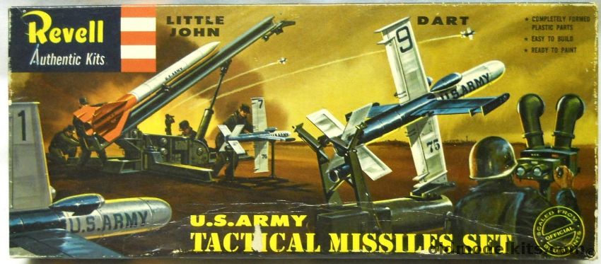 Revell 1/40 US Army Tactical Missiles Little John and Dart with Launchers 'S' Kit, H1812 plastic model kit